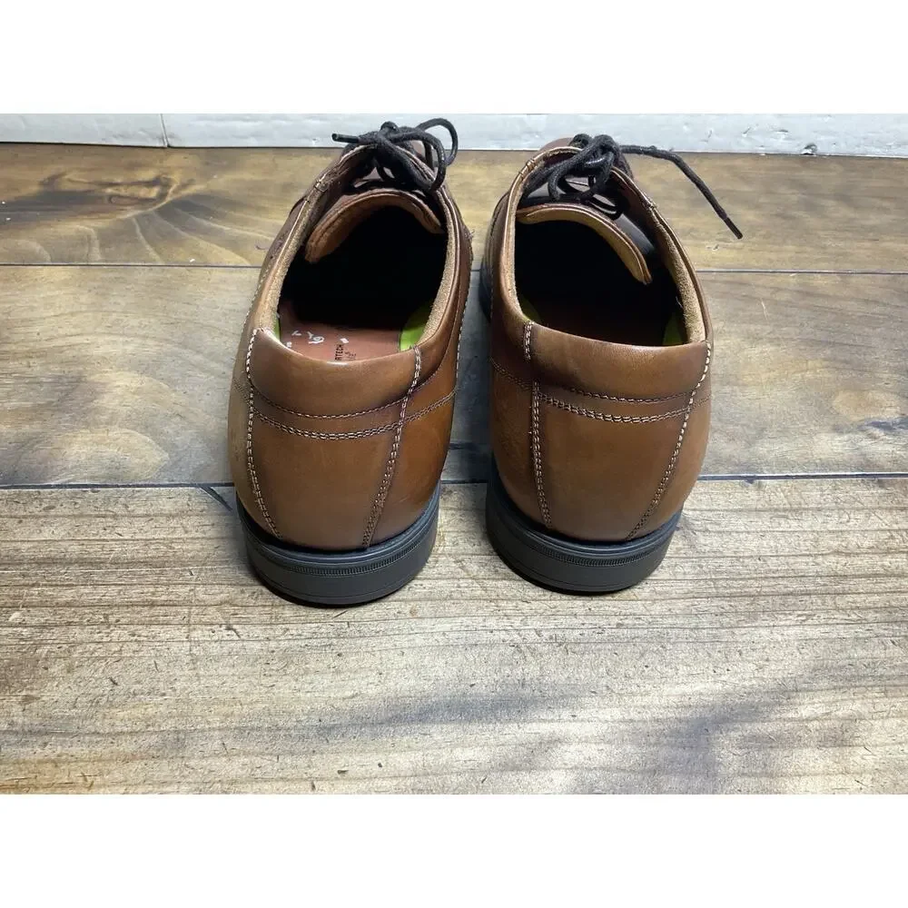 Florsheim Mens Brown Leather Cap Toe Oxford Comfortech Dress Shoes 11568-221 12D